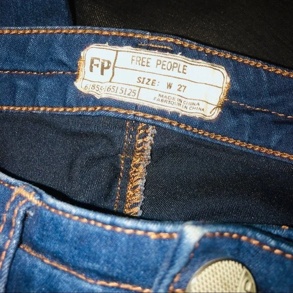 Free people Moto skinny zipper leg skinny jeans 27 - Picture 4 of 4